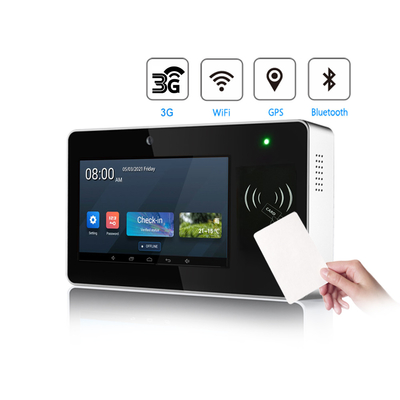 Ασύρματο 3G Android κάρτα RFID δακτυλικών αποτυπωμάτων Τερματικό συστήματος παρουσίας χρόνου με WIFI και GPS
