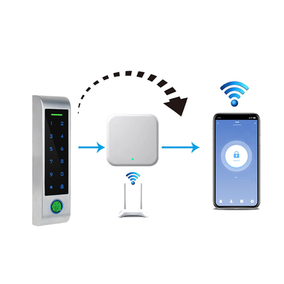 WIFI Tuya Smart Security Door Lock Biometric Fingerprint Access Control Reader with Metal Keypad IP66 Waterproof